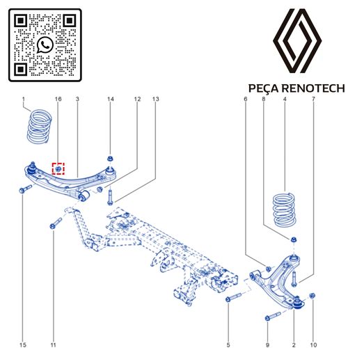 RN 06355R-V2 545005235R PIVO DA BANDEJA KWID IMP. -X2- -4-